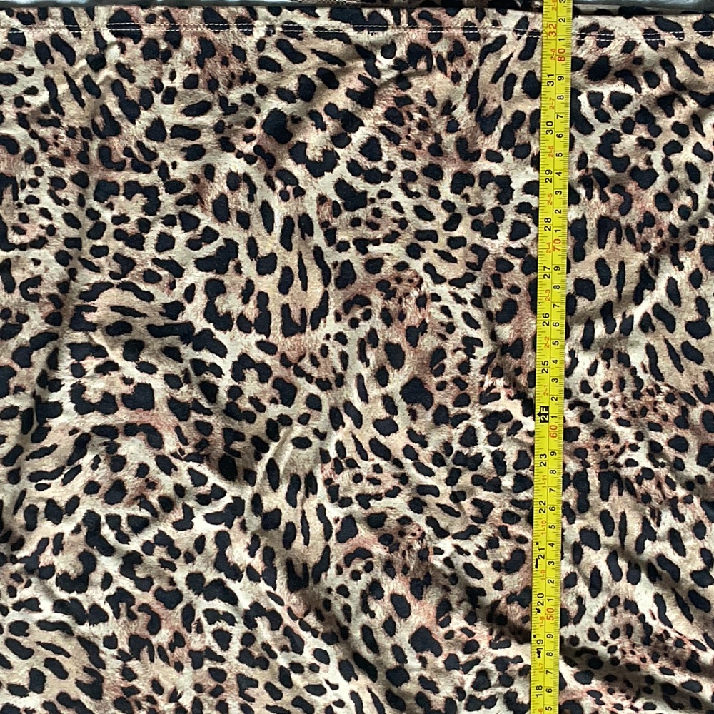Chico's Brown Animal Print 3/4 Sleeve Tunic - Picture 4 of 7